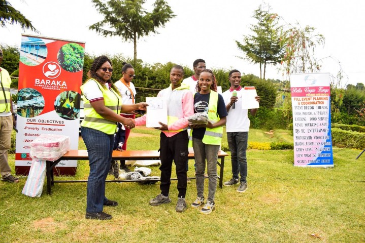 Children showing their gifts